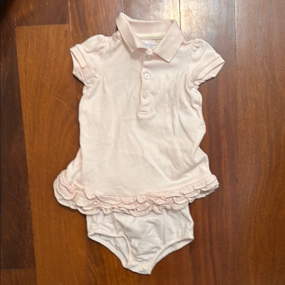 Ralph Lauren Baby Pink Polo Dress